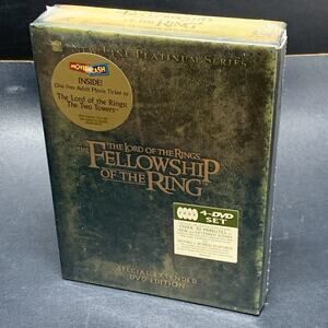 Vtg The Lord of the Rings The Fellowship of the Ring DVD 2002 4-Disc Set Sealed